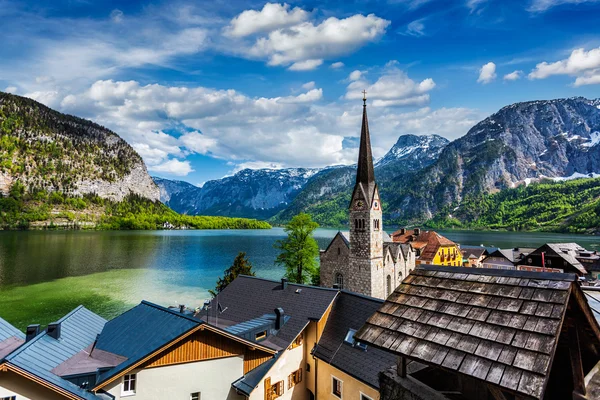 Aldeia Hallstatt, Áustria — Fotografia de Stock