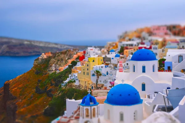 Destination touristique grecque célèbre Oia, Grèce — Photo