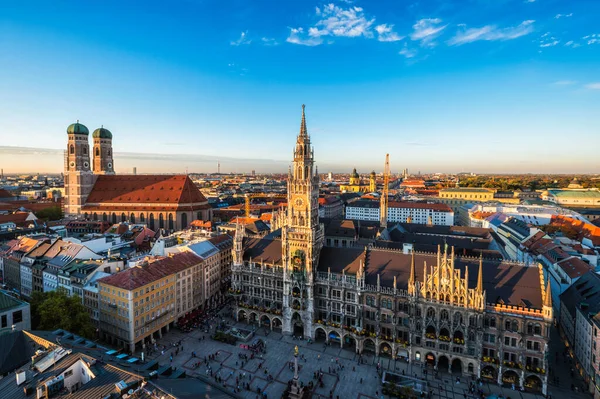 Letecký pohled na Mnichov, Německo — Stock fotografie