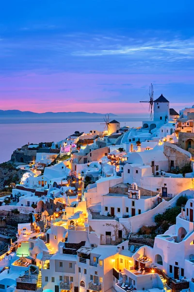 Berömd grekisk turistdestination Oia, Grekland — Stockfoto