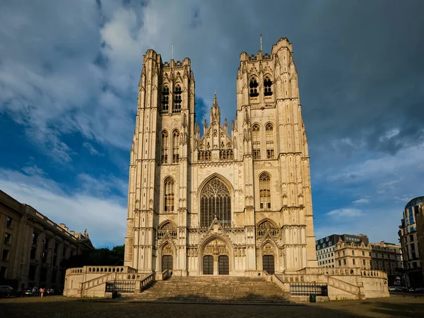 Katedra św. Michała i św. Guduli w Brukseli, Belgia — Zdjęcie stockowe