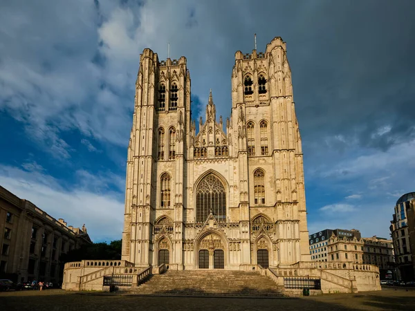 Catedral de São Miguel e Santa Gudula em Bruxelas, Bélgica — Fotografia de Stock