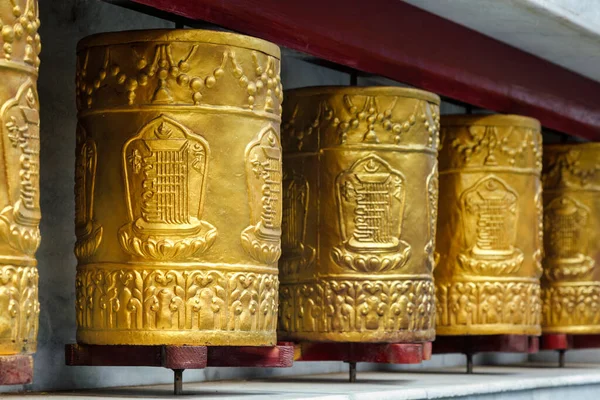 Prayer wheels in Tabo Monastery — Stock Photo, Image