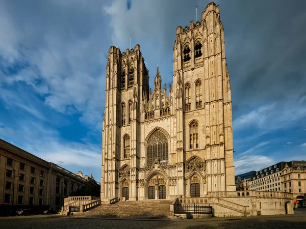 Kathedraal van St. Michael en St. Gudula in Brussel, België — Stockfoto