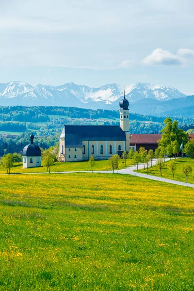 Church of Wilparting, Irschenberg, Upper Bavaria, Germany — Stock Photo, Image