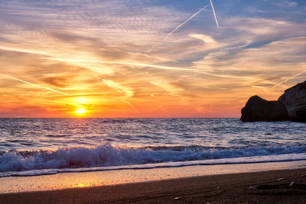 Plaża Agios Ioannis na wyspie Milos w Grecji — Zdjęcie stockowe