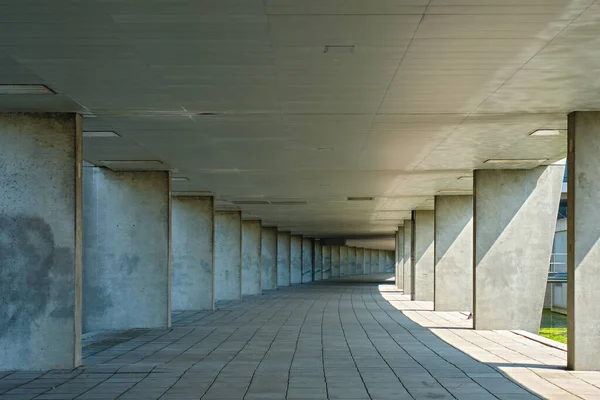 荷兰鹿特丹博物馆公园附近的画廊隧道 — 图库照片