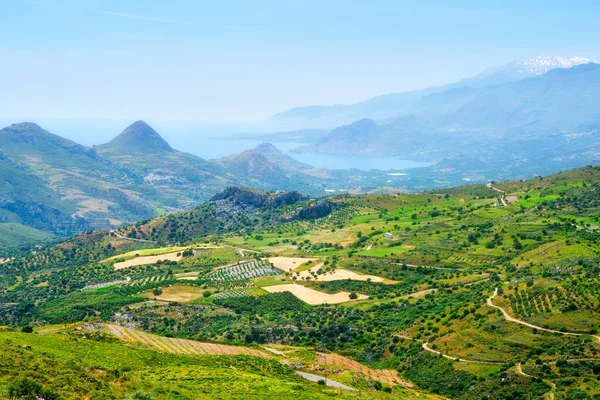 Vista aérea da ilha de Creta na Grécia — Fotografia de Stock