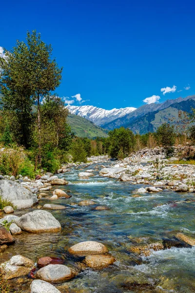 Beas River v Kullu Valley, Himachal Pradesh, Indie — Stock fotografie