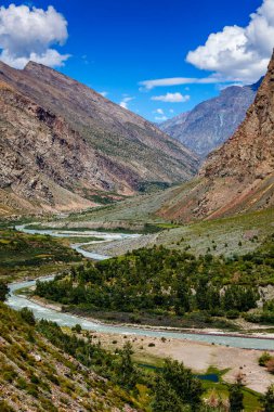 Himalayalar 'daki Lahaul Vadisi' ndeki Chandra Nehri