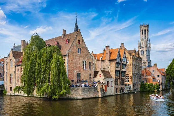 Beroemd uitzicht op Brugge, België — Stockfoto