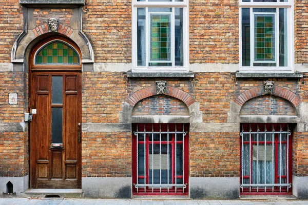 Bruges Brugge, Belçika 'daki ev. — Stok fotoğraf