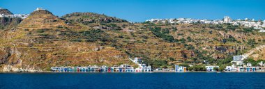 Yunanistan 'ın Milos adasındaki Klima ve Plaka köyleri