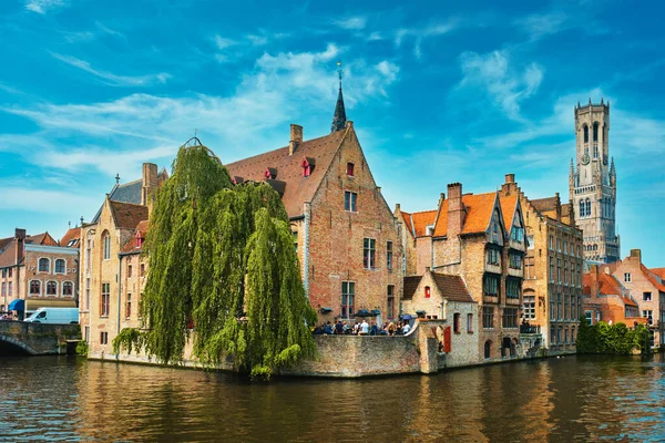 Vista famosa de Bruges, Bélgica — Fotografia de Stock