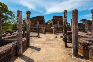 Antik Vatadage Budist stupası Antik şehir Pollonaruwa, Sri Lanka
