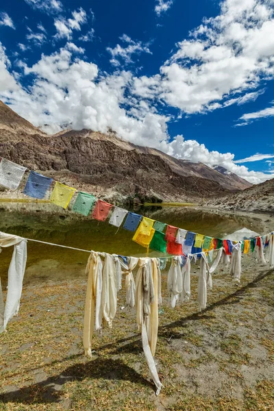 Lago di montagna Lohan Tso. Valle del Nubra, Ladakh, India — Foto Stock