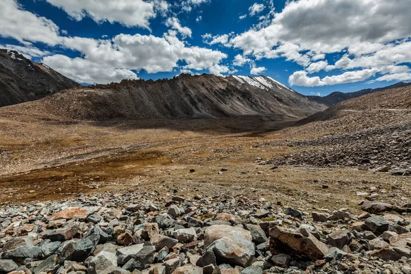 Kardung La Geçidi yakınlarındaki Himalayalar 'ın manzarası. Ladakh, Hindistan — Stok fotoğraf