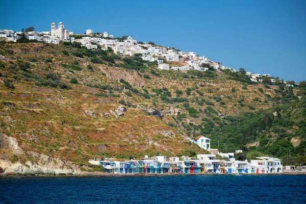 Yunanistan 'ın Milos adasındaki Klima ve Plaka köyleri