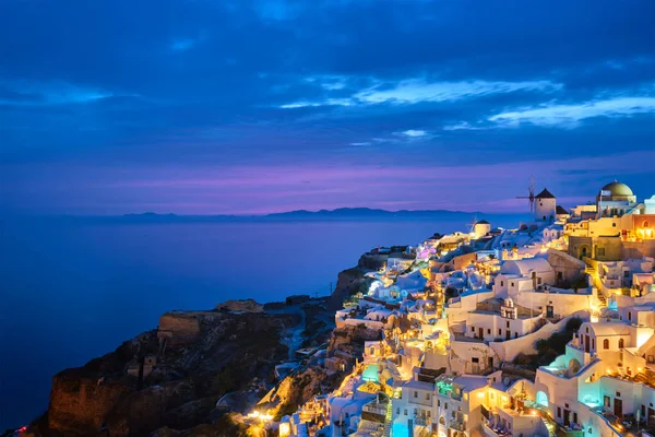 Славетний грецький турист Оя, Греція — стокове фото