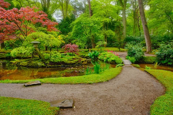 Ιαπωνικός κήπος, Park Clingendael, Χάγη, Ολλανδία — Φωτογραφία Αρχείου