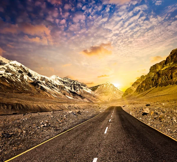 Road in mountains Stock Image