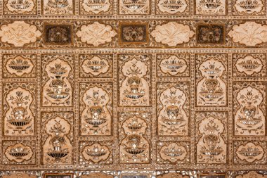 aynalar Hall Duvar koyun mahal, amber fort