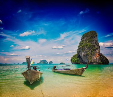 uzun kuyruk tekne Beach, Tayland