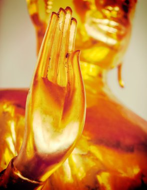 Boeddha standbeeld hand, thailand