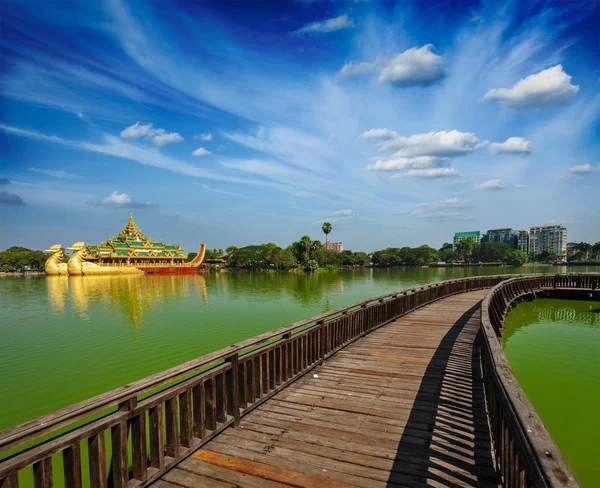 Lac Kandawgyi, Yangon, Birmanie Myanmar — Photo