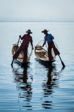 Birman balıkçı Inle Gölü, myanmar