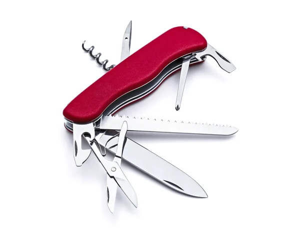 Swiss army knife isolated — Stock Photo, Image