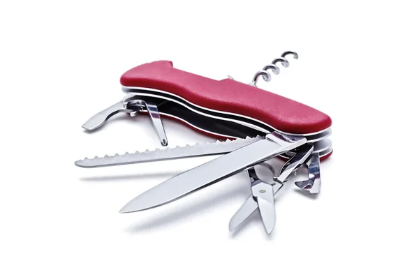 Swiss army knife isolated — Stock Photo, Image