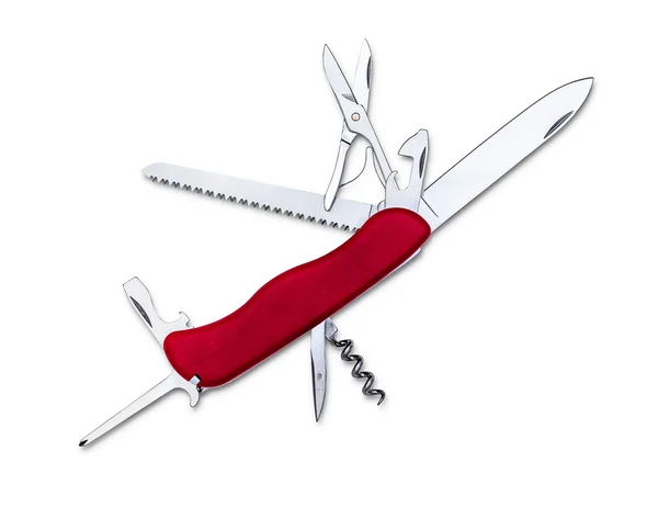 Swiss army knife isolated — Stock Photo, Image