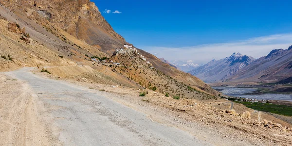 Ki klasztoru. Spiti valley, Indie — Zdjęcie stockowe