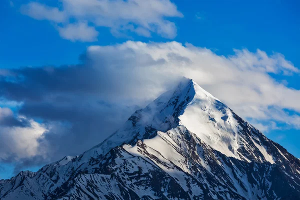 Tapa de nieve en la cima de la montaña en Himalaya —  Fotos de Stock