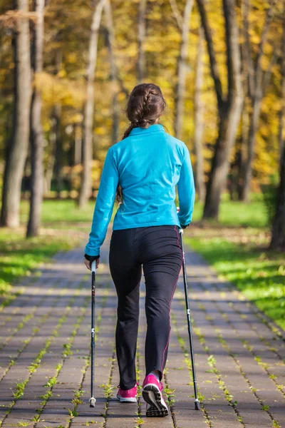 Nordic walking — Stock fotografie