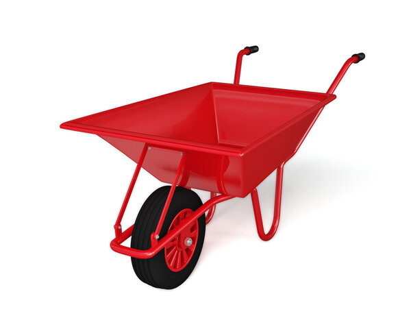 Колесница изолирована на белом
