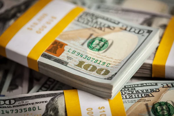 Contexte des nouveaux billets de 100 dollars américains en 2013 — Photo