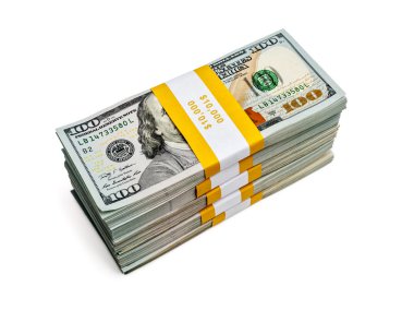 100 Amerikan Doları demetleri 2013 basımı banknotlar