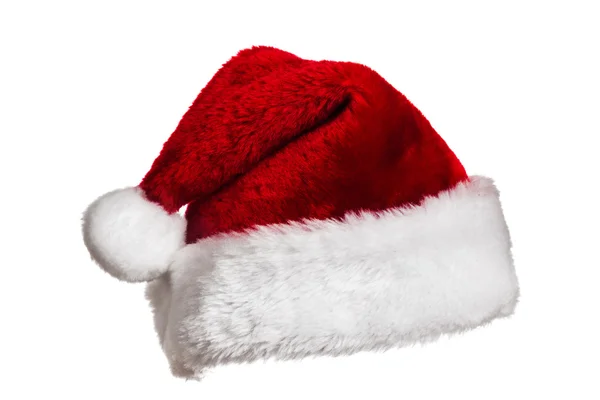 Santa hat on white Royalty Free Stock Photos
