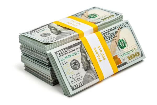 100 Amerikan Doları demetleri 2013 basımı banknotlar — Stok fotoğraf