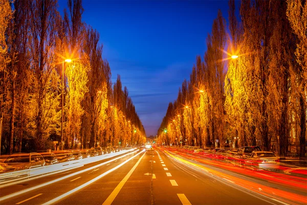 Straße am Abend — Stockfoto