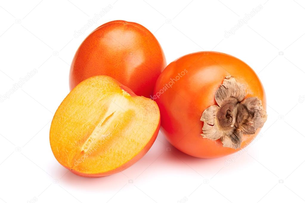 Persimmon isolated
