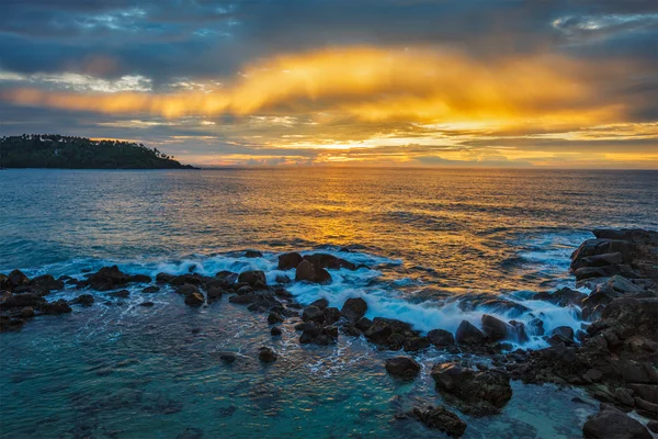 Ocean sunset. Mirissa, Sri Lanka Stock Photo
