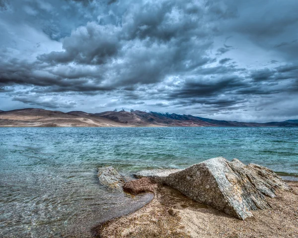 Jezioro Tso Moriri, Ladakh — Zdjęcie stockowe