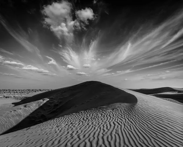 Дюны пустыни Тар, Раджастан, Индия — стоковое фото