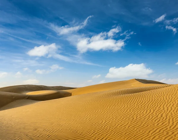 Sanddynerna i thar öknen, rajasthan, Indien — Stockfoto