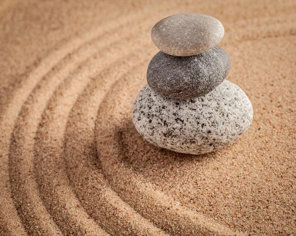 Japanese Zen stone garden — Stock Photo, Image