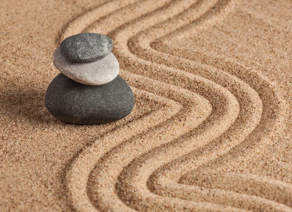 Πέτρινο κήπο ιαπωνικό Zen — Φωτογραφία Αρχείου