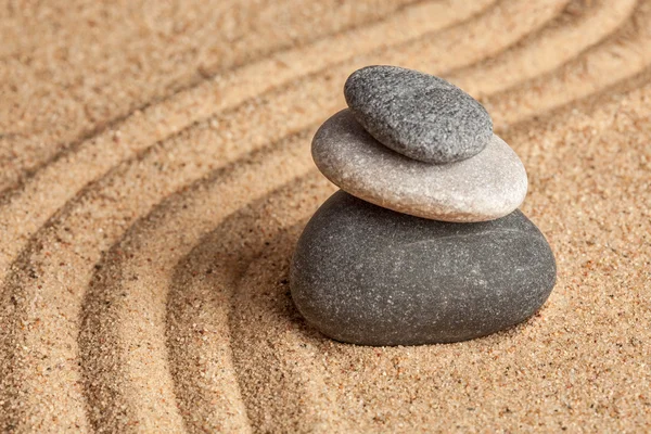 Japanese Zen stone garden — Stock Photo, Image